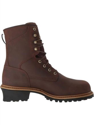 Red Wing Shoes Mens Mesabi 8 Inch Waterproof Insulated Steel Toe Logger Boots In Brown