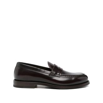 Henderson Baracco Schoenen, Heren, Rood, 43 EU, Leer, Penny Loafer
