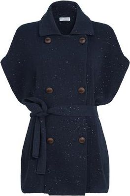 Brunello Cucinelli Cotton Diamond yarn vest in Blue at Nordstrom, Size Xx-Large Eu