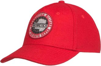 Aeronautica Wollen Herenmuts met Logo- Rood - Heren - Petten - Rood - ONE Size - Wol - Accessoires
