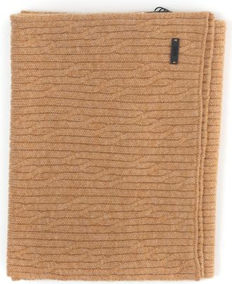 BOSS Sciarpa a coste larghe Cammello BOSS Uomo