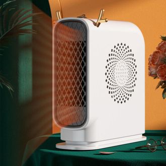 OEM Calefactor El&eacute;ctrico De Ventilador Mini De Bajo Consumo, 220 V 500 W, Para Dormitorio Y Ba&ntilde;o [seguro - Silencioso], Blanco-crezuo