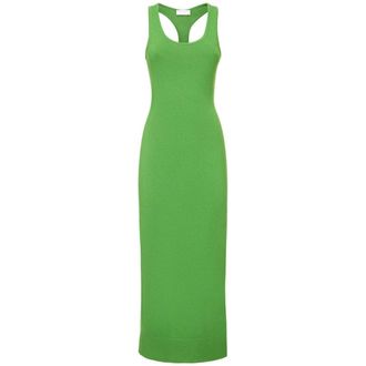 Michael Kors Cashmere Tank Dress - Dames - Kleedjes - Groen - S - Nylon - Kleedjes