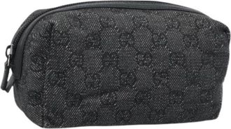 Gucci Pre-owned Vintage GG Canvas Pouch - - Pre-owned - Donna - Nero - ONE SIZE