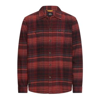 Camel Active Casual Hemden - Heren - Overhemden - Rood - Maat: 4XL