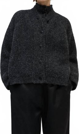 CORDERA Baby Alpaca Cardigan In Anthracite