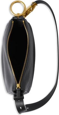 Burberry Womens Knight Shoulder Bag Black Leather