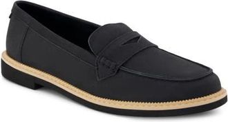 Toms Marie Penny Loafer in Black Textile at Nordstrom, Size 6.5