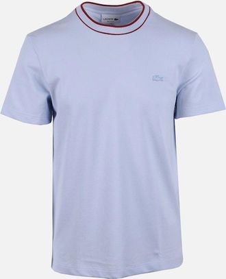 Lacoste Mens Lacoste Pique Tee Light Blue - Size: 42