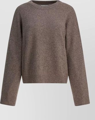 Loulou Studio wool yak wool fine-knit crewneck long-sleeve sweater