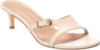 Stuart Weitzman Irene Leather Slide 50 Sandal