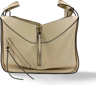 Loewe Hammock Leather Beige Calfskin Handbag (Pre-Owned)