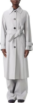 Max Mara Dames, Mantels, Grijs, Maat: 2XS