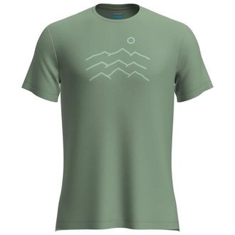 Icebreaker Merino 125 Cool-Lite Sphere S/S Across Merinoshirt f&uuml;r Herren | gr&uuml;n