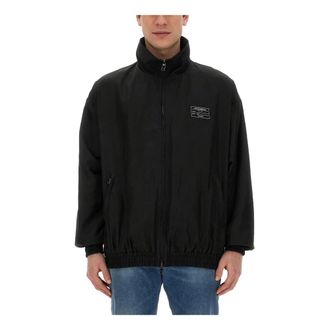 Dolce & Gabbana Light Jackets, male, Black, Size: L Giubbotto