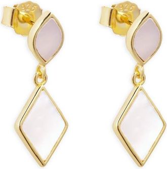 Argento Vivo Mother-of-Pearl Drop Earrings in Gold at Nordstrom
