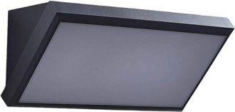 Lindby Lindby - L&aacute;mpara De Pared Led Exterior abby En Negro Pl&aacute;stico