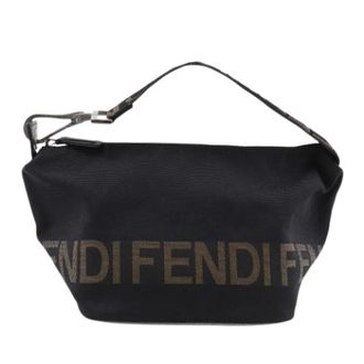 Fendi Pre-owned Vintage Nylon Schoudertas - Dames - Pre-owned - Zwart - Maat: ONE Size Nylon