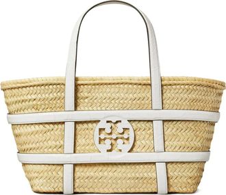Tory Burch Borsa tote Ella - Toni neutri