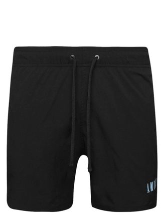 Amiri Zwembroek met geborduurd logo - Zwart