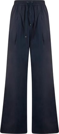 Herno Palazzo Broek met Verstelbare Taille - Dames - Wijde Broeken - Zwart - M - Nylon - Broeken