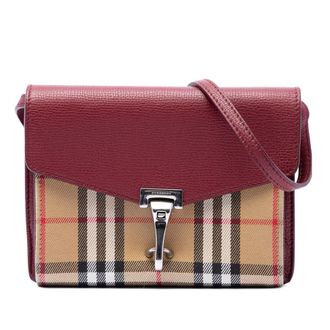 Burberry Pre-owned Burberry Small Leather and House Check Canvas Derby Macken Crossbody Ladies A8HK4GZHNGZDUVZR