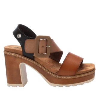 Xti Womens Refresh Sandals With Block Heel In Camel