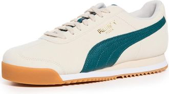 Puma Mens Roma, Alpine Snow-Cold Green-Gum, 6 UK