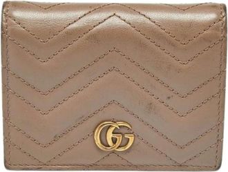 Gucci Pre-owned Wallets, female, Beige, Size: ONE SIZE Pre-owned Leather Wallet