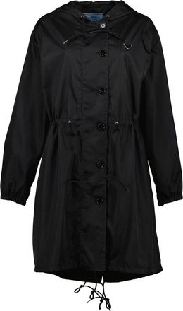 Prada Re-Nylon Regenjas - Dames - Parka Jassen - Zwart - M - Nylon - Jassen