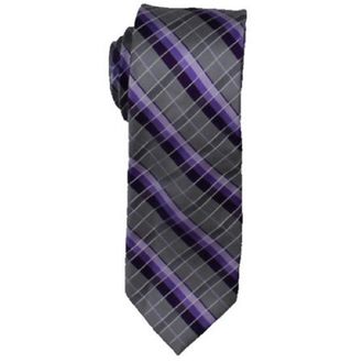 Van Heusen Mens Plaid Professional Neck Tie Purple Size Regular
