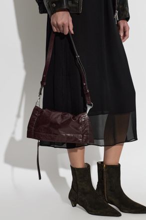 AllSaints Lutece Shoulder Bag, Womens, Burgundy