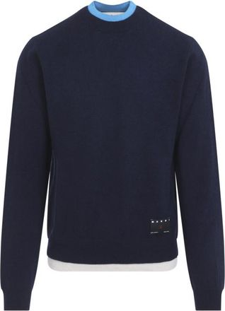 Marni Deep Blue Knitted Sweater