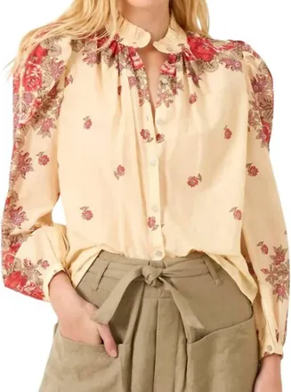 Alix of Bohemia Annabel Longsleeve Shirt In Rosebush