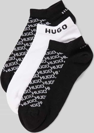 HUGO BOSS Sneakersocken im 3er-Pack mit Logo-Details in Black, Größe 35-38