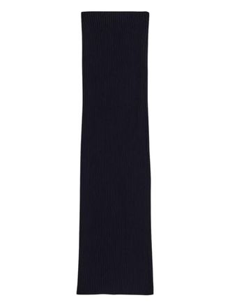 Balenciaga Geribbelde maxi-rok - Blauw