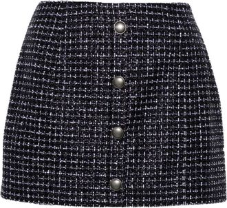 Alessandra Rich Korte Rok - Dames - Korte rokken - Zwart - S - Leer - Rokken