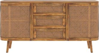 Rendez-Vous Déco Aparador de 2 puertas y 3 cajones en caña