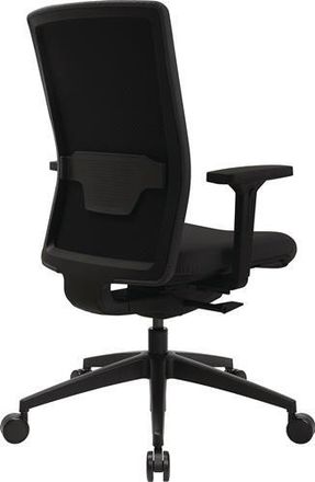 Topstar Silla Giratoria De Oficina Sincronizada Negra 450-570mm Con Respaldo Capacidad 110kg Topstar