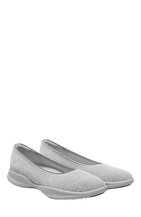 Vivaia Water-Repellent Round-Toe All-Day Sneaker Flats in Metallic Diamond at Nordstrom, Size 6.5