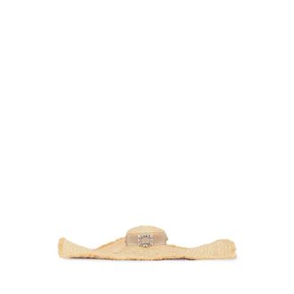 Roger Vivier Hats, unisex, Beige, Size: S Broche Extra Rafia Hat