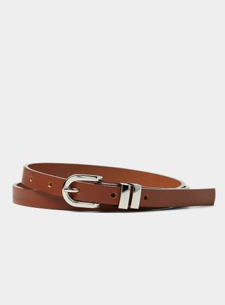 Simons Womens Skinny leather belt