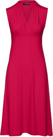 Móveis Conquista Womens Solid Colour Empire Line Sleeveless Dress in Dark Red - Size EU 46 (Womens)