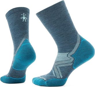 Smartwool Run Cold Weather Targeted Cushion Crew Socks Womens No Show Socks Shoes Twilight Blue : SM (Womens Shoe 4-6.5), Wool/Nylon/Mesh