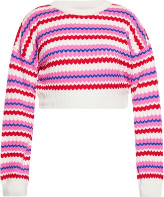 Izia Jumper Dames Wol Wit Veelkleurig
