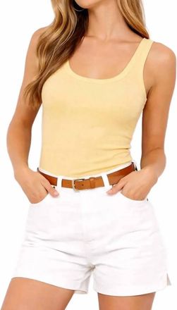 La Made New You Rib Tank In Butter