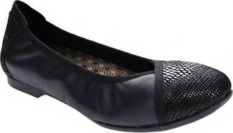 Revere Comfort Shoes Womens Nairobi Flat In Black
