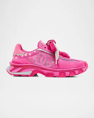 Dolce & Gabbana Country Road Lace and Suede Runner Sneakers