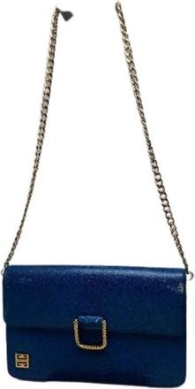 Givenchy Pre-owned Shoulder Bags, female, Blue, Size: ONE SIZE Pre-owned Shoulder Bag