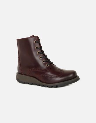 FLY London Womens Sarl Womens Biker Boots - Brown - Size: 6